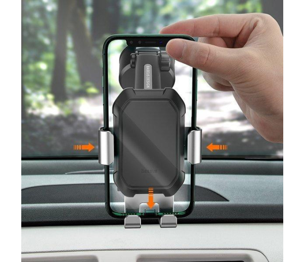 Baseus Tank gravity car mount holder (black) - 1348135 - zdjęcie 7